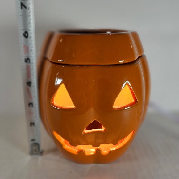 Ceramic Intertek Jack O Lantern Wax Bar Warmer, Halloween. Electric Lantern - Picture 7 of 10
